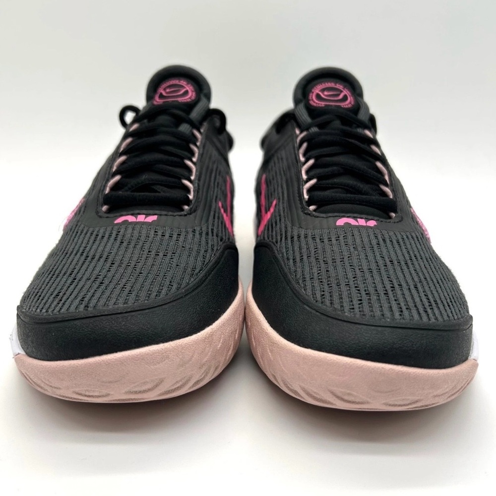Nike Court Air Zoom NXT Shoes Women 9.5 Dark Gray and Pink Tennis Sneakers - Picture 2 of 10